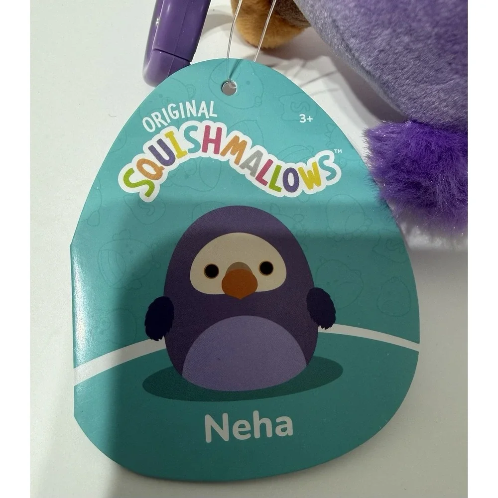 Squishmallows 3.5inch Neha the Dodo CLIP ON Plush Toy Stuffed Animal NEW Tags